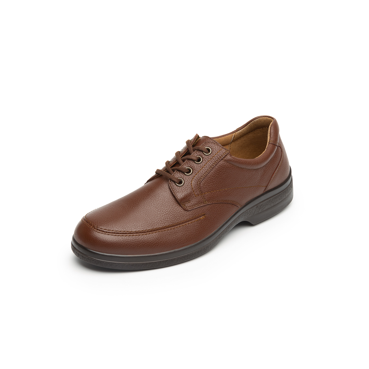 Zapato Casual De Servicio/Clínico Flexi De Agujetas Para Hombre - Estilo 91607 Cafe
